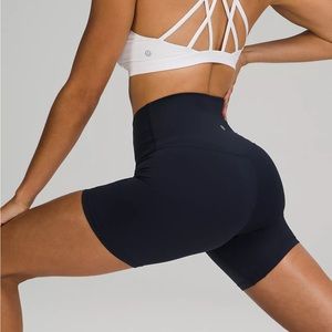 LULULEMON ALIGN SHORTS - TRUE NAVY 6”